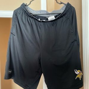 Vikings Under Armour shorts.